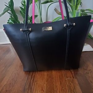 Black and Pink Kate Spade leather tote